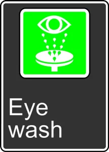 Accuform MCSA943VP Safety Sign: Eye Wash