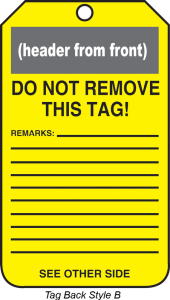 Accuform MDT649PTP OSHA Caution Safety Tag: Do Not Use - Reason Tagged...