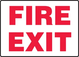 Accuform MEXT588XL Safety Sign: Fire Exit