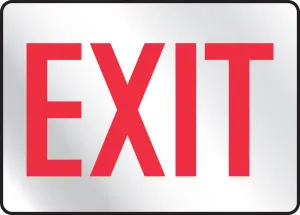 Accuform MEXT906RV Safety Sign: Exit (Reflective)