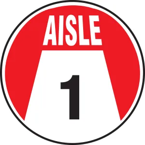 Accuform MFS00812 Aisle Floor Marking Sign