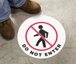 Accuform MFS0417 Slip-Gard Floor Sign: Do Not Enter