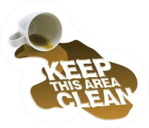 Accuform MFS412 17" Floor-Grafix : Keep This Area Clean, Slip-Gard