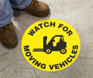 Accuform MFS743 Slip-Gard Floor Sign: Watch For Moving Vehicles