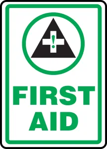 Accuform MFSD505VS First Aid Sign