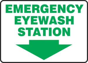 Accuform MFSD569VP Safety Sign: Emergency Eyewash Station