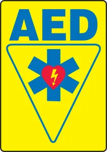 Accuform MFSD602VS Safety Sign: AED