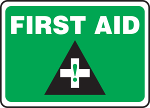 Accuform MFSD957VP Safety Sign: First Aid