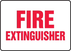 Accuform MFXG522VP Fire Safety Sign