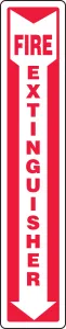 Accuform MFXG547VP Fire Safety Sign: Fire Extinguisher
