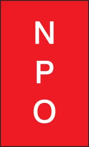 Accuform MGS139 Patient Care Magnetic Vinyl NPO Signs