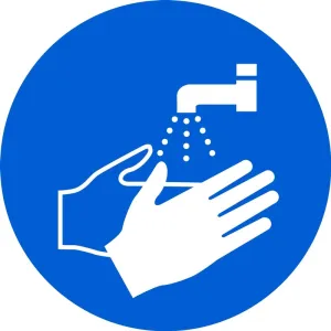 Accuform MISO133VA ISO Mandatory Safety Sign: Wash Your Hands (2011)