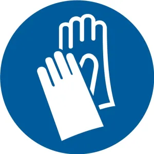 Accuform MISO167VS ISO Mandatory Safety Sign: Wear Protective Gloves (2011)
