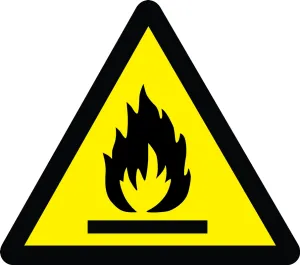 Accuform MISO359VP ISO Warning Safety Sign: Fire Hazard (2011)