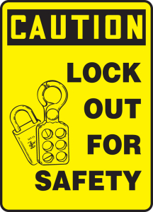 Accuform MLKT609VA Lockout/Tagout Sign