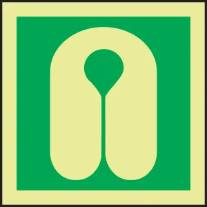 Accuform MLMR120GX IMO Evacuation & First Aid Sign: Life Jacket