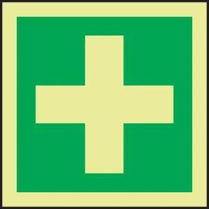 Accuform MLMR146GE IMO Evacuation & First Aid Sign: Medical Locker