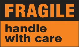 Accuform MPC114 International Shipping Label: Fragile Handle With Care