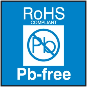 Accuform MPC210 RoHS Shipping Label: RoHS Compliant - Pb-Free