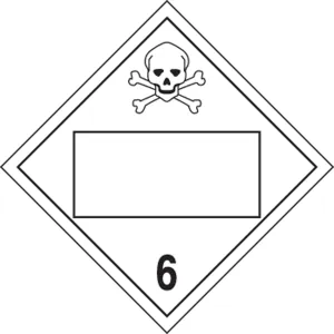 Accuform MPL4DG6ARM1 Blank Placard - Hazard DOT Class 6