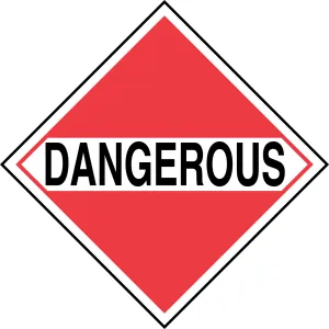 Accuform MPLM01VP1 DOT Placard: For Mixed Loads - Dangerous