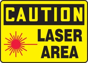 Accuform MRAD608XP OSHA Caution Safety Sign: Laser Area, Accu-Shield