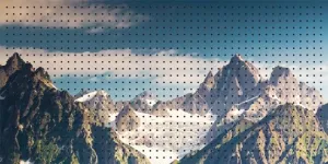 Accuform PDG400 2-ft x 4-ft Printed Pegboard: Spring Camo Rocky Mountains