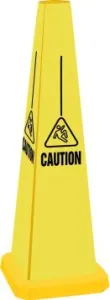 Accuform PFC352 35" Quad-Warning Safety Cones Caution