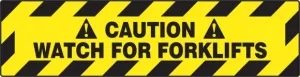 Accuform PSR264 6" x 24" Slip-Gard Caution Safety Sign: Watch for Forklifts