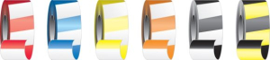 Accuform PTL640ORWT 1-3/16" x 300-ft Flagging Tape: Stripes Orange/White