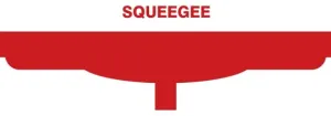 Accuform PVR330RD Red Tool Shadow: Squeegee Heads, Double Blade - 20"
