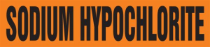 Accuform RPK647SSH Self Stick - 8" to 10" OD ASME (ANSI) Pipe Marker: Sodium Hypochlorite