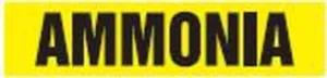 Accuform RTA203SM Roll Tape Pipe Marker: Ammonia, Roll Size 1" x 54-ft