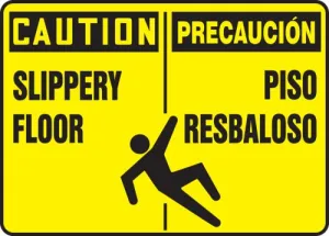 Accuform SBMSTF673VP 10" x 14" Spanish Bilingual Safety Sign, Plastic