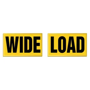 Accuform SBT195 18" x 30" Transportation Sign: Wide Load