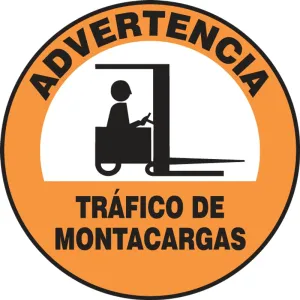 Accuform SHMFS2817 17" Slip-Gard Floor Sign: Warning - Forklift Traffic (Graphic)