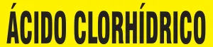 Accuform SHRPK451STC Spanish Pipe Marker: acido Clorhídrico