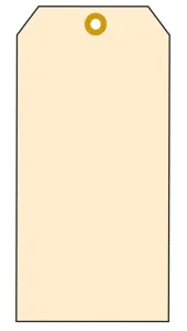 Accuform TBB129P 6-1/4" x 3-1/8" Manila Blank Cardstock