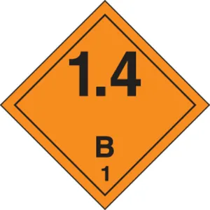 Accuform TCP142MG1 273mm x 273mm (10-3/4" x 10-3/4") TDG Placard - Class 1
