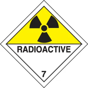 Accuform TCP747MG1 273mm x 273mm (10-3/4" x 10-3/4") TDG Placard - Class 7