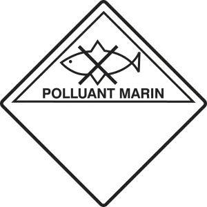 Accuform TCP977MG1 273mm x 273mm (10-3/4" x 10-3/4") TDG Placard - Marine Pollutant (French)