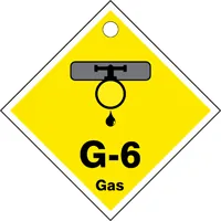 Accuform TDK406XVM Energy Source ShapeID Tag: G-_ Gas