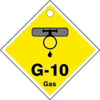 Accuform TDK410XVM Energy Source ShapeID Tag: G-_ Gas