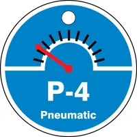 Accuform TDK704XVE Energy Source ShapeID Tag: P-_ Pneumatic