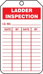 Accuform TRS248PTM Ladder Inspection Tags