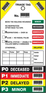 Accuform TTR100 8" x 4" Triage Tags