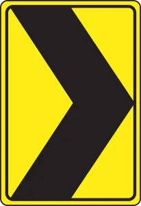 Accuform W182418HP 24" x 18" Direction Sign: Chevron Alignment