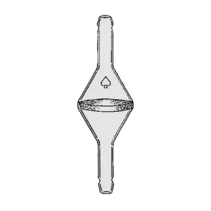 Ace Glass 7212-22 50 mm Disc Dia., 145-174 micron Tube with Reduced Ends
