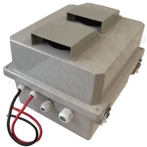 Altelix NF14VFD1-STK1 NF Series 12VDC Fiberglass Weatherproof Enclosure for Starlink Satellite Router (Gen 2) & Mesh Node with Inverter
