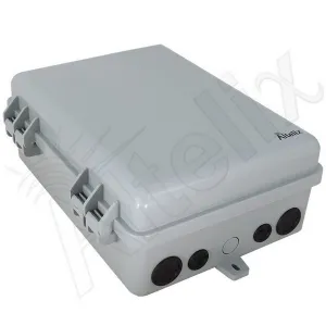 Altelix NP120905-PKIT NP Series 12x9x5 Pole Mount IP66 NEMA 4X PC+ABS Weatherproof Utility Box with Hinged Door